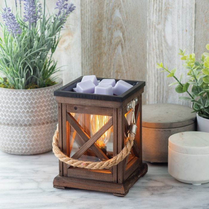 Walnut & Rope Vintage Bulb Illumination